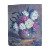 Tableau - bouquet de renoncules - XIXeme