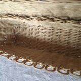 Natural rattan wall shelf