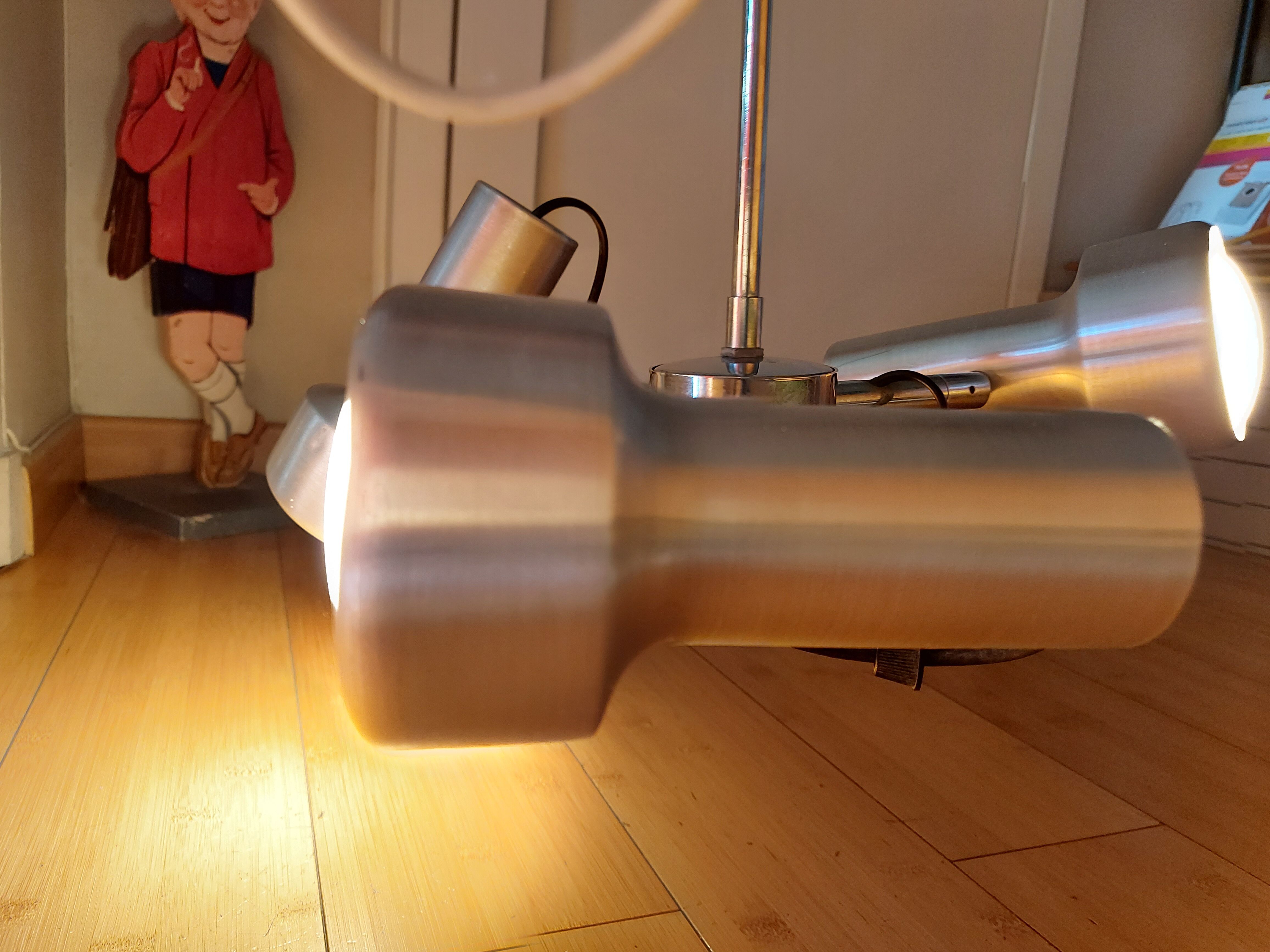 Suspension vintage 70's 3 spots orientable