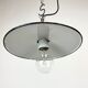 Industrial petrol enamel pendant light, 1970s