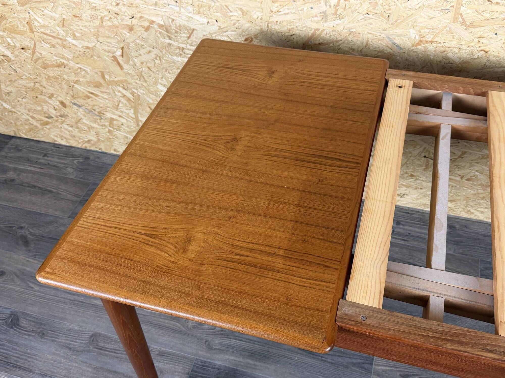 1960s 1970s Teak Extendable Dining Table Made in Denmark Danish Design