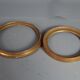 Set of 6 frames old carved wood gilded stucco wood around 1900 & various SB