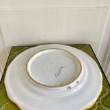 Hand-painted ceramic cake plate