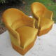 Pair of armchairs velvet Toad