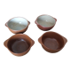 4 stoneware bowls