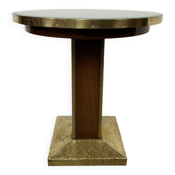 Table basse Jugendstil avec décor martelé