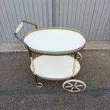 Vintage ivory and brass service