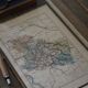 Map of the Yonne, printed in 1889. Authentic Vintage.