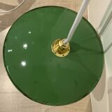 Vintage hanging green and white enamelled in-style old indus farm 25 cm