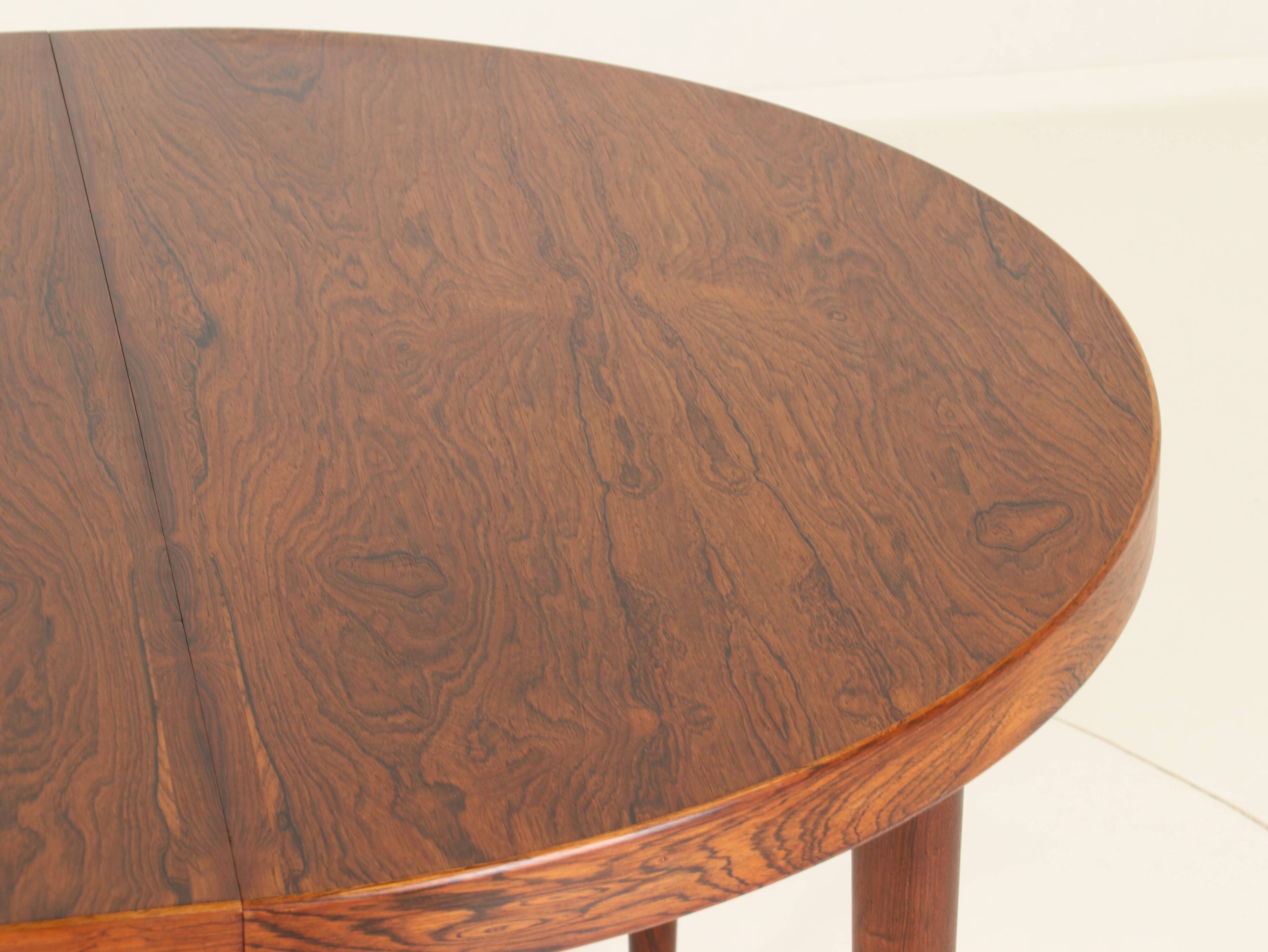 Extendable Rosewood Dining Table Model 56 by Villy Schou Andersen, Denmark, 1960s