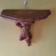 Gilded wood applique console