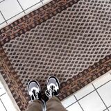 Vintage Indian carpet Seraband handmade 89cm x 160cm 1970s