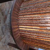 Teak and string lamp