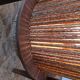 Teak and string lamp