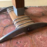 Old vintage wooden metal bistro table 40/50