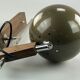 60s 70s lamp fixture wall sconce temde lighten teak space age design