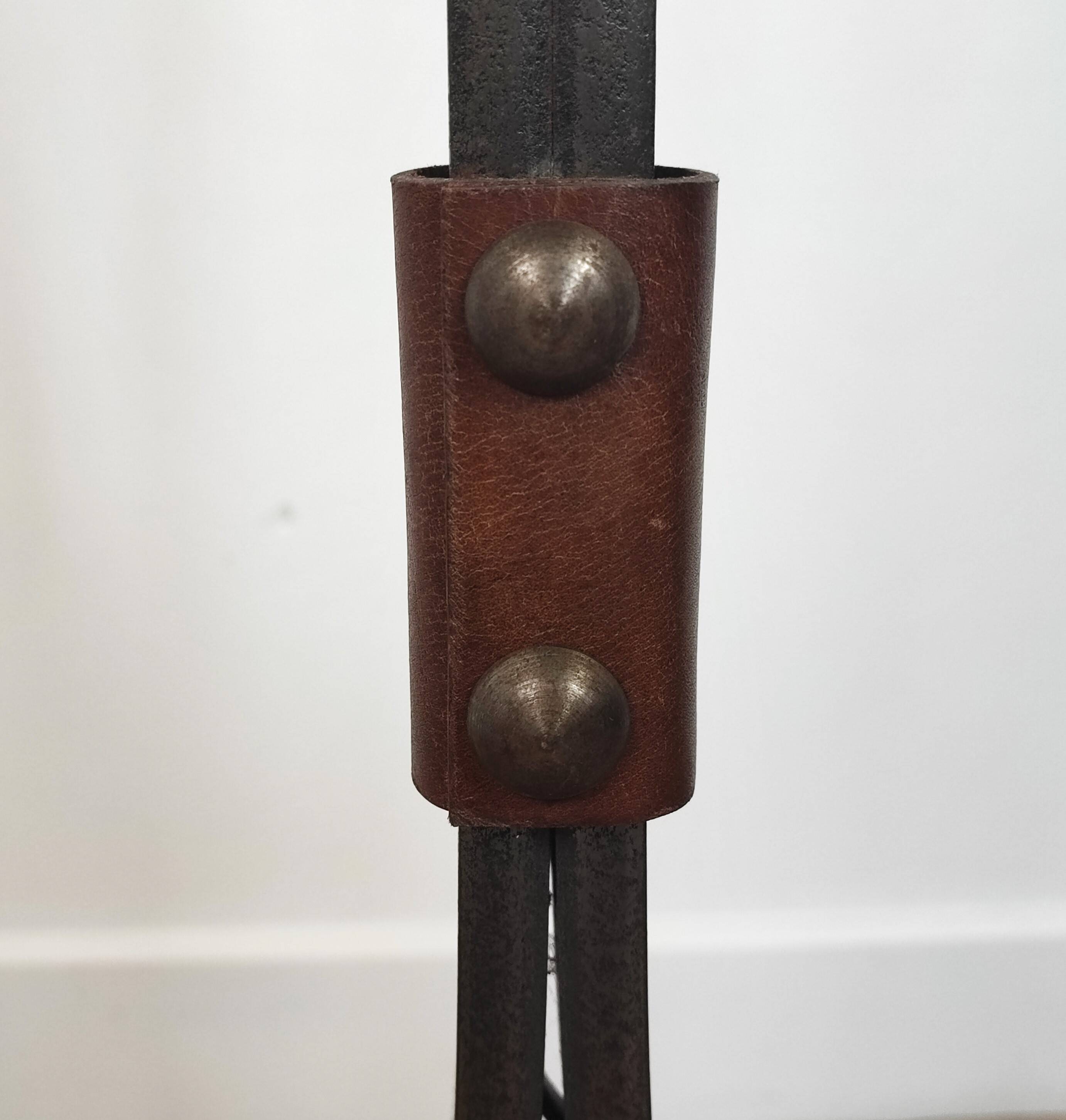 Wrought iron floor lamp Jean-Pierre Ryckaert