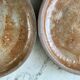 Set of 6 dessert plates in artisanal sandstone 60s-70s