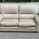 2/3-seater sofa in genuine beige leather by Roche Bobois. Very good condition, great comfort.