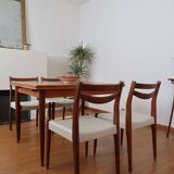 4 Scandinavian teak chairs 70