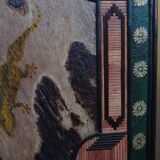 Bali furniture (sideboard) in polychromed banana leaves 54 x 91 x 38 cm