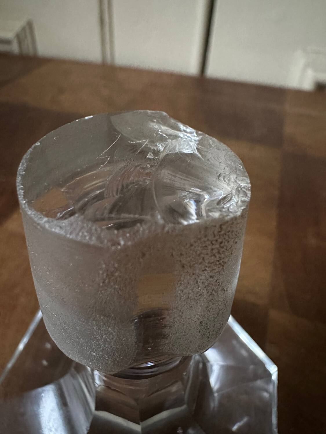 Baccarat crystal whisky decanter, perfection model