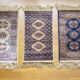 Three oriental rugs 35 x 70 cm