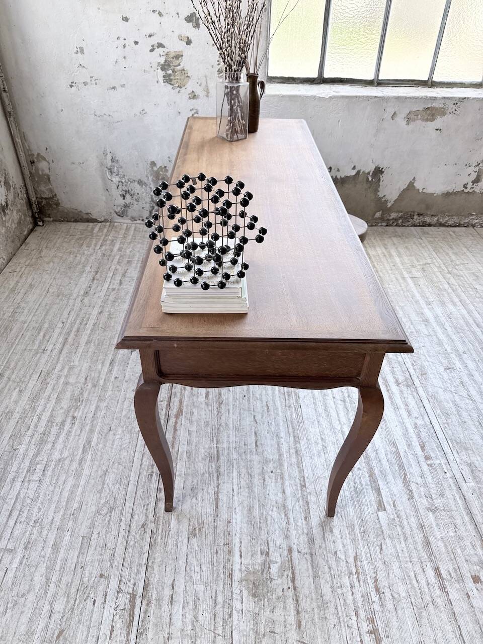 Console bureau en chêne 1960