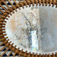 Rattan mirror 1960 48x60cm