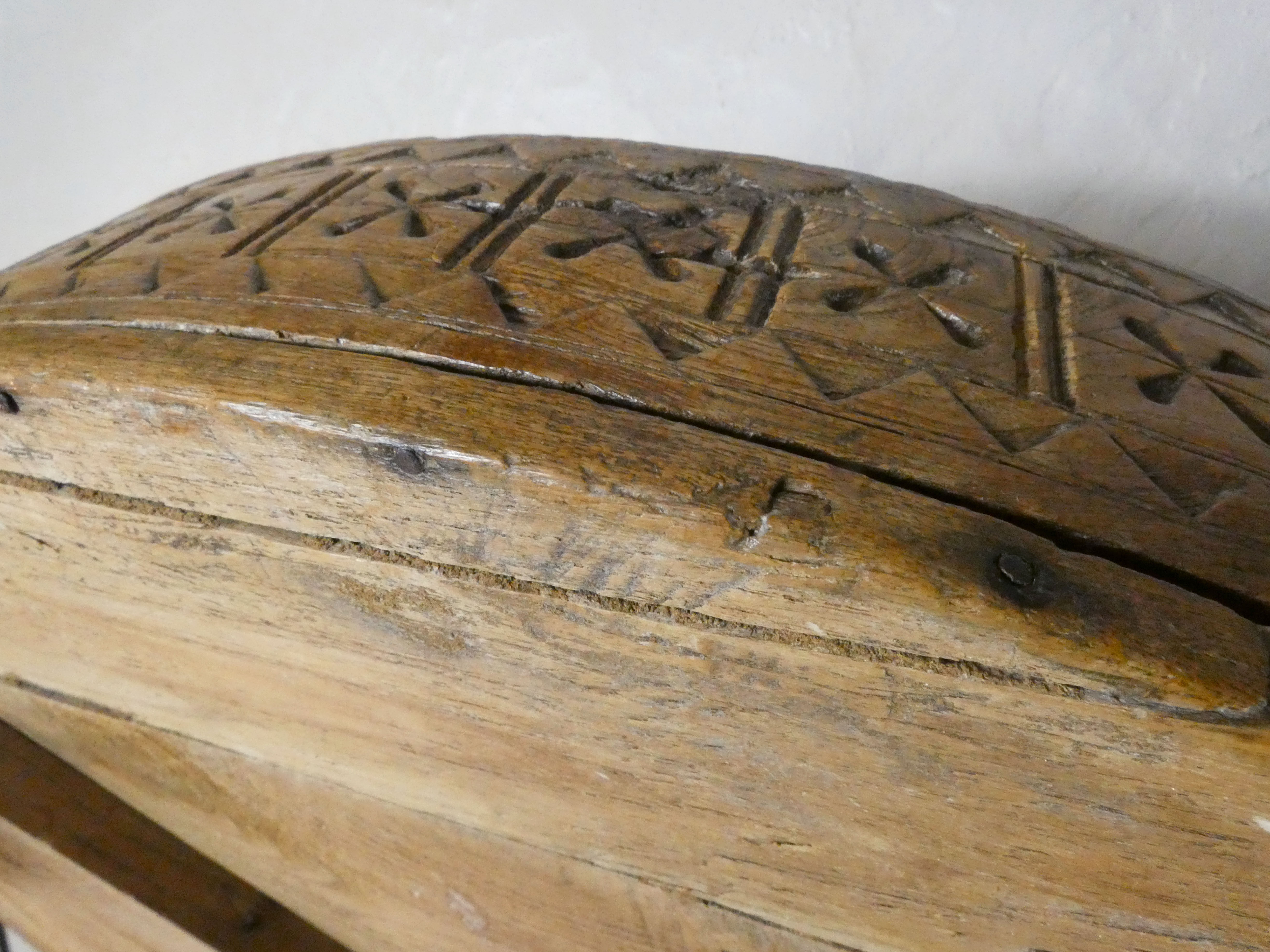 Indian coffee table chakki late 19th