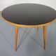 Glass and Cherrywood Table, 1960s
