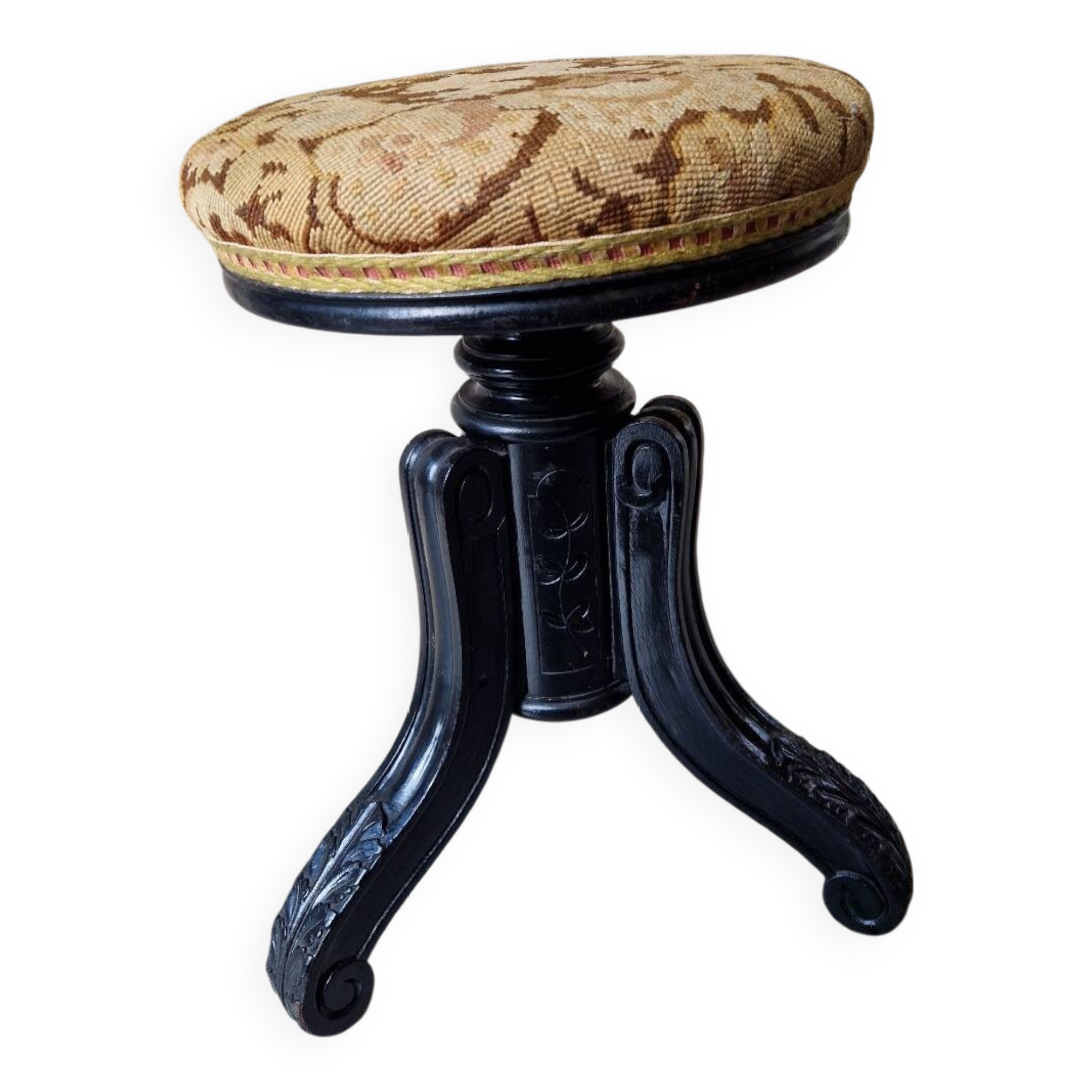 Antique Napoleon III Piano Stool
