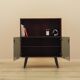 Danish Display Cabinet with Glass Doors and Contrasting Finish, 1970s