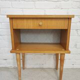 Vintage bedside table legs compass