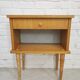 Table de chevet vintage pieds compas