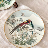 Lot 4 decorative plates porcelain Franklin mint FP Japan 1981