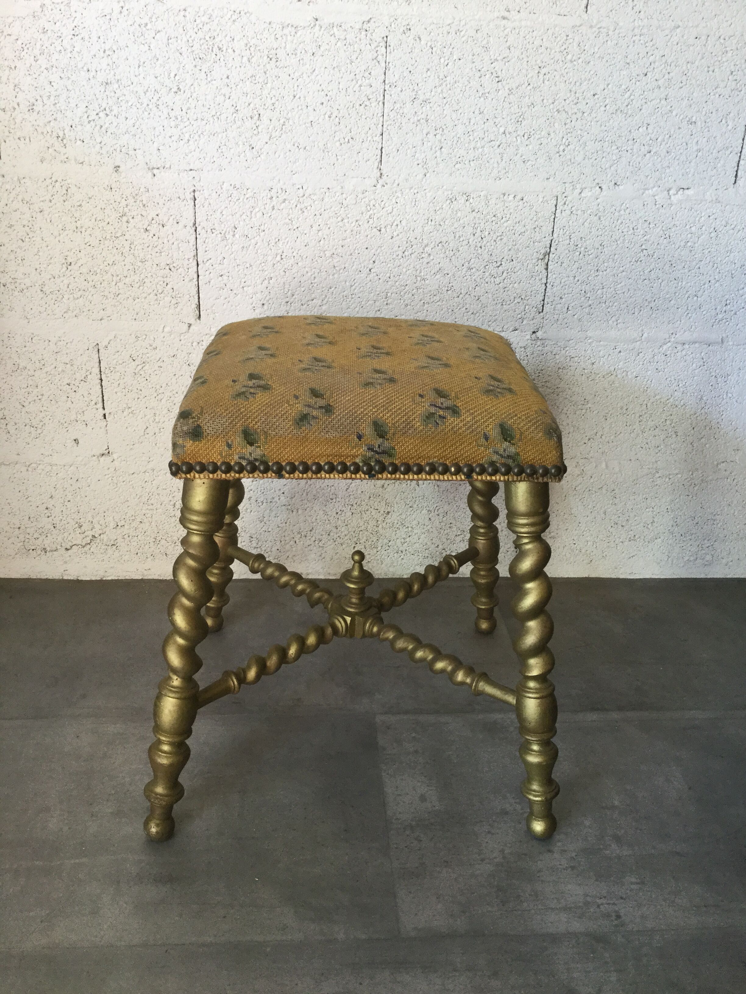 Ancient Napoleon III tabouret