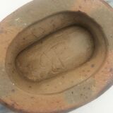 Vernified ceramic vase with handles