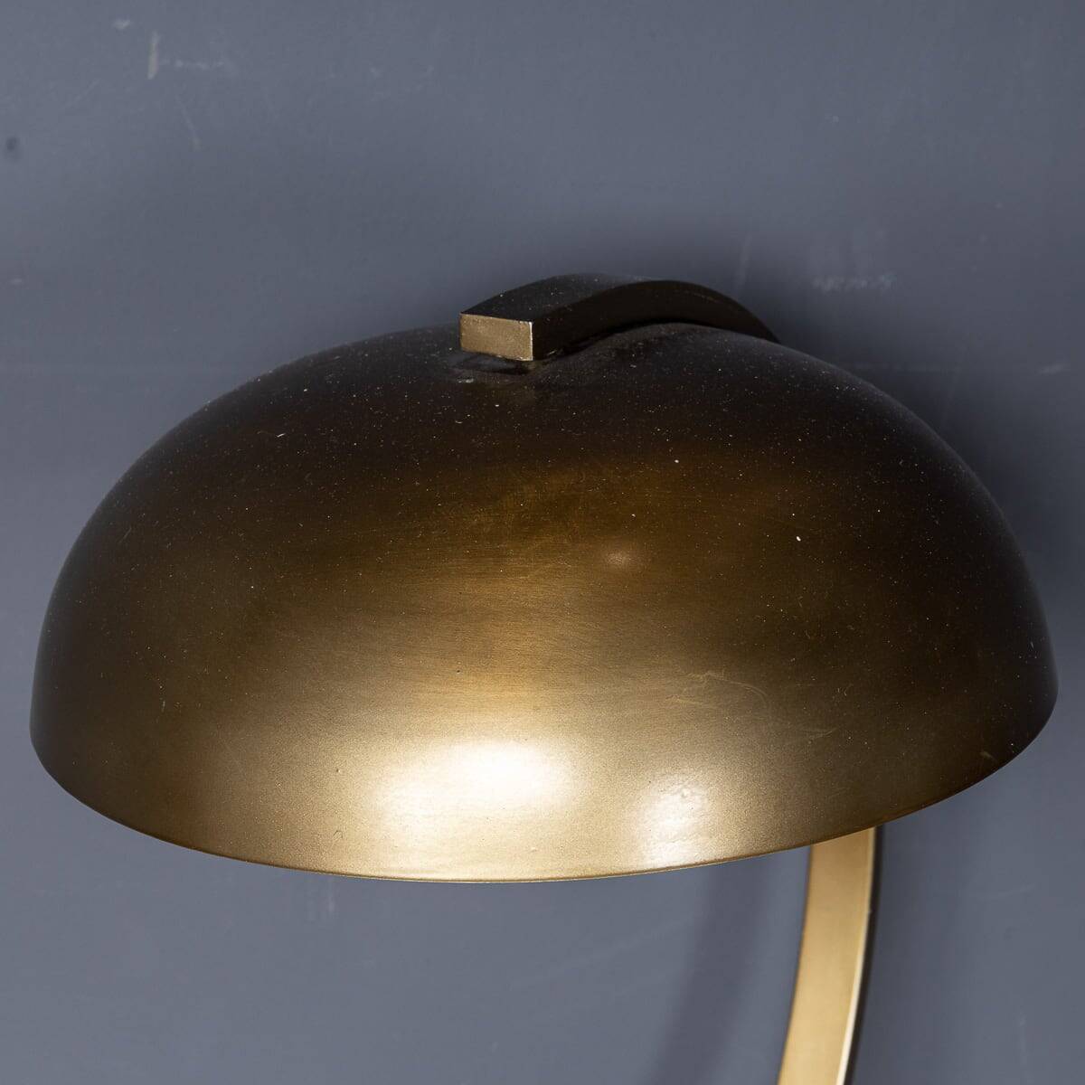 Vintage 20thc brass christian dell style table lamp c.1970