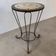 Vintage metal side table/plant table with mosaic.