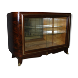 Art Deco period silverware in walnut