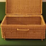 Wicker suitcase