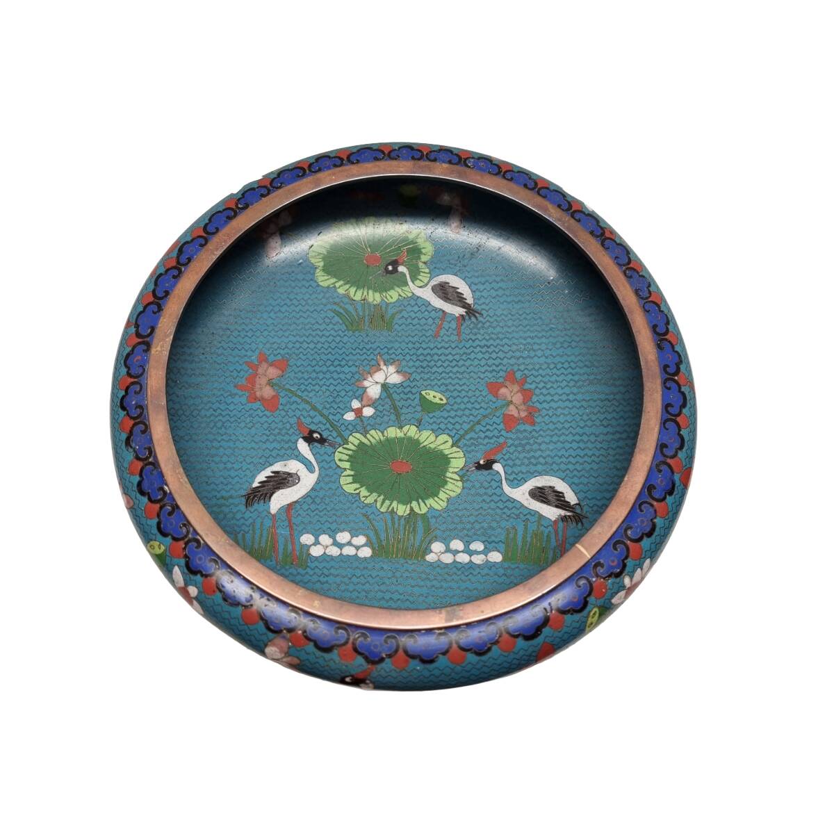Unique cloisonné bowl from the early 20th century