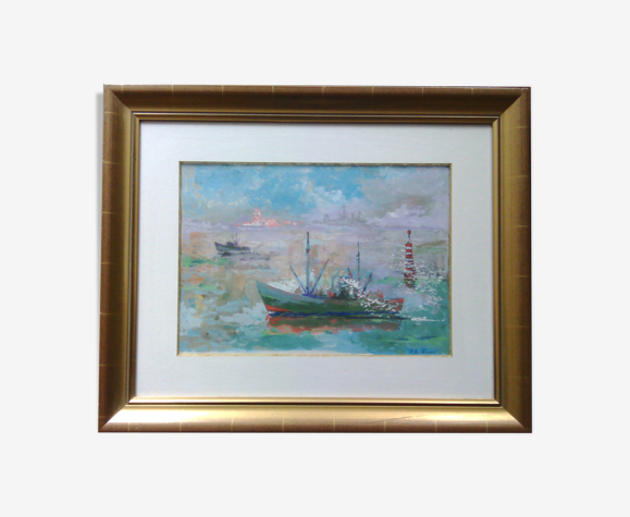 Tableau marine Pierre Adrien Ekman