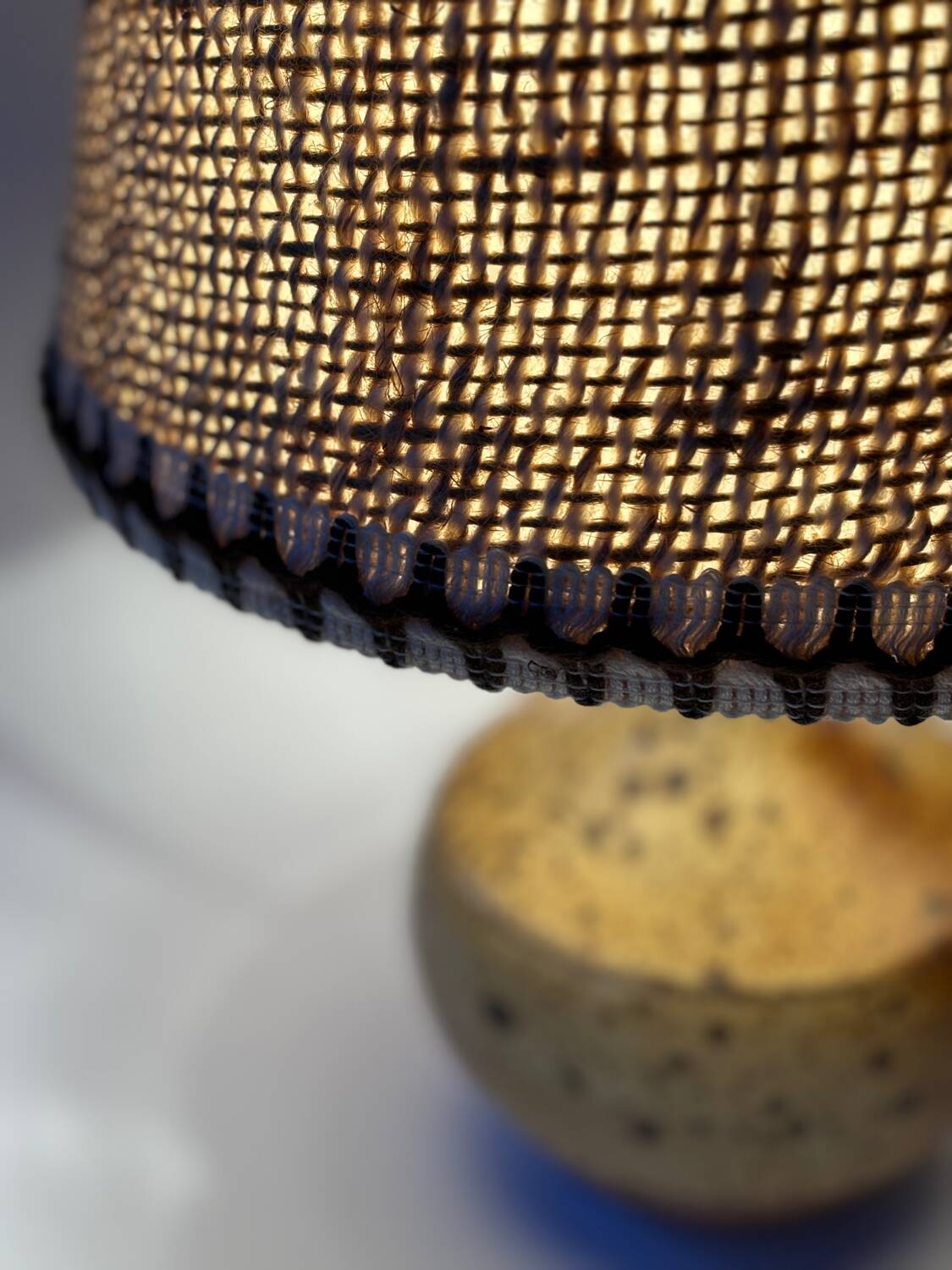 Vintage stoneware lamp