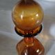 Vintage amber glass carafe