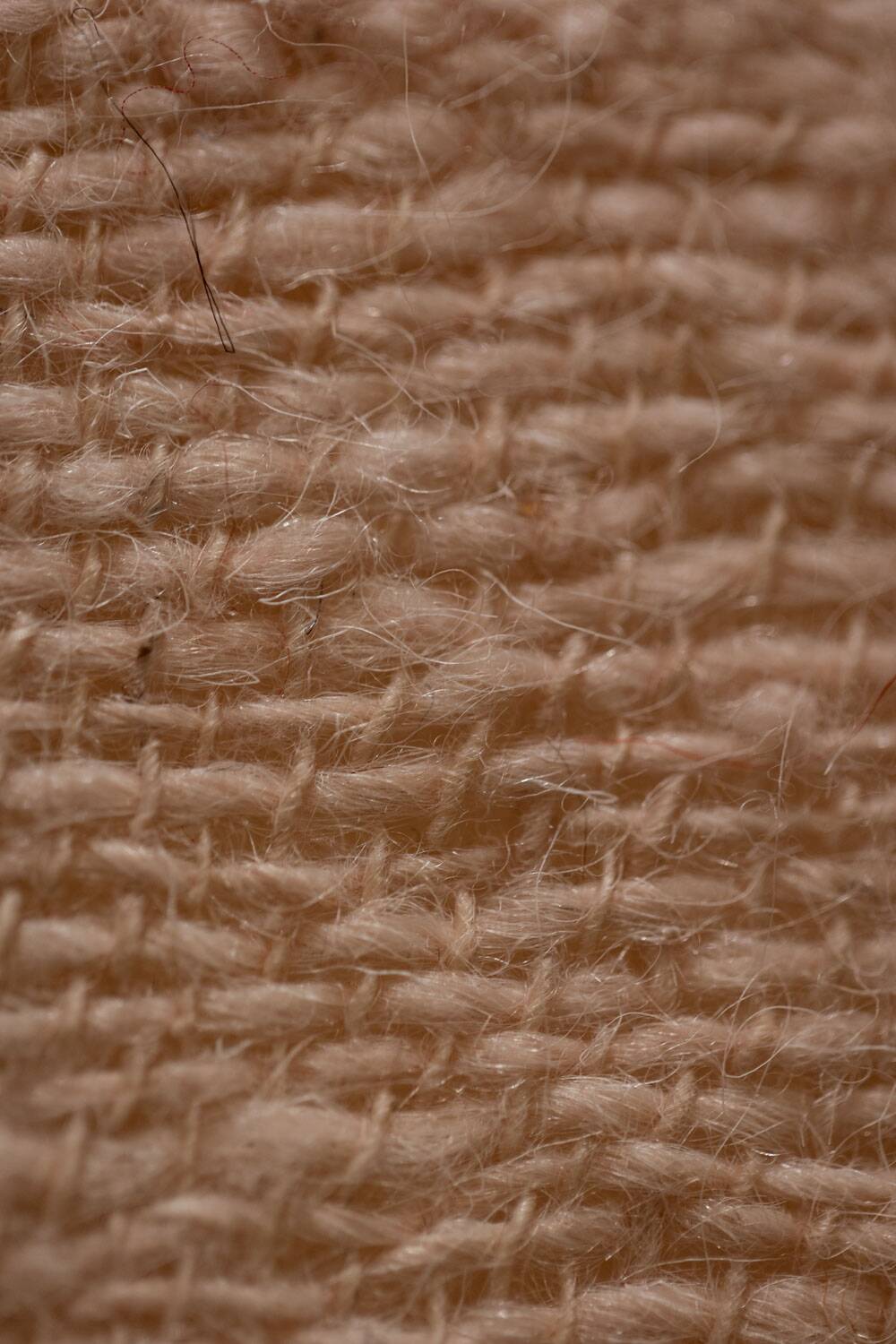 Triptych with geometric decoration in woven wool. Handcrafted work, 20th century.