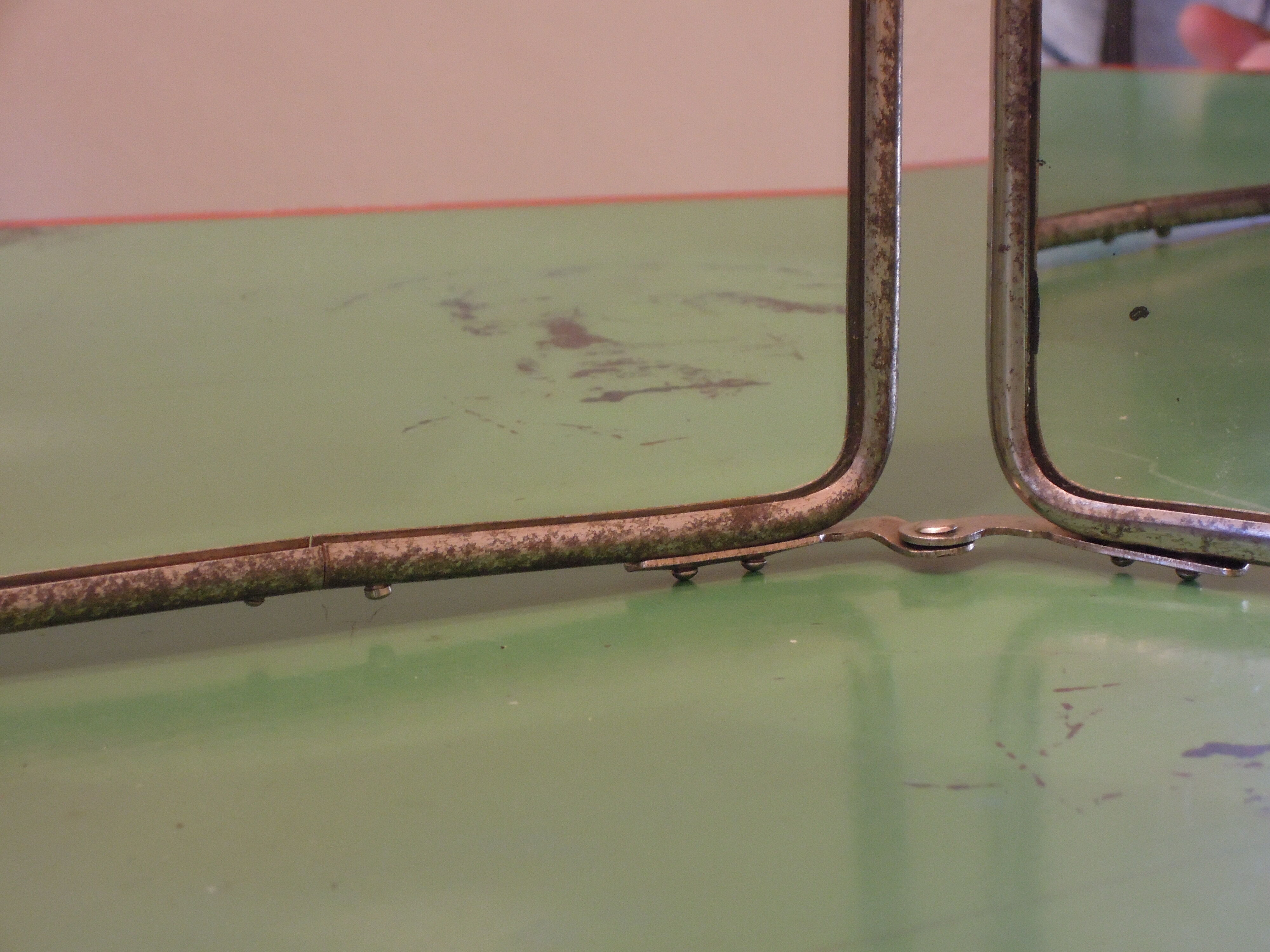 Mirror Barber triptych 22 x 46 cm