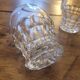 Set of 10 faceted glasses, pressed-molded glass, circa 1950–1960