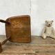 Brutalist primitive style wooden chair